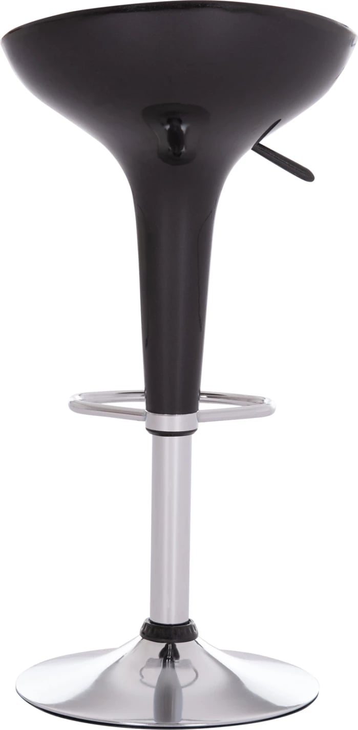 Karrige për bar rrotulluese DAISY, ABS e zezë, 44x38x85cm, set prej 2 copash