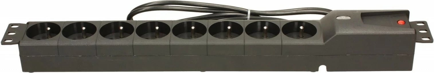Prizë shumëfishe Lestar LZRM 810 BW IEC 320, 8 dalje, 1.5m, e zezë
