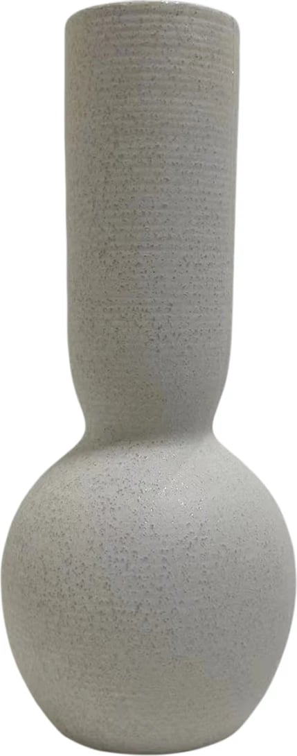 Dekor tavoline prej qeramike GALAD FH4616.01 ngjyrë e bardhë e zbehtë me kristalizim Φ11x26Hcm Dekor tavoline prej qeramike GALAD FH4616.01 ngjyrë e bardhë e zbehtë me kristalizim Φ11x26Hcm