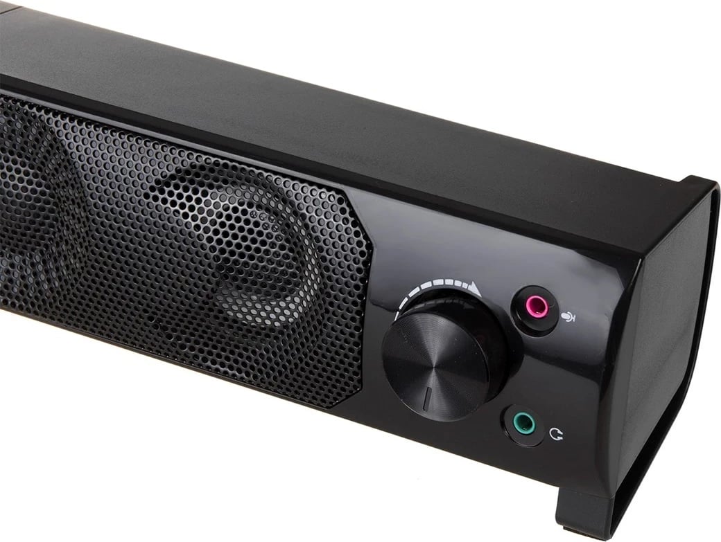 Kasë altoparlantë AUDIOCORE AC955 me RGB LED, 2x3W, USB, AUX 3.5mm, e zezë