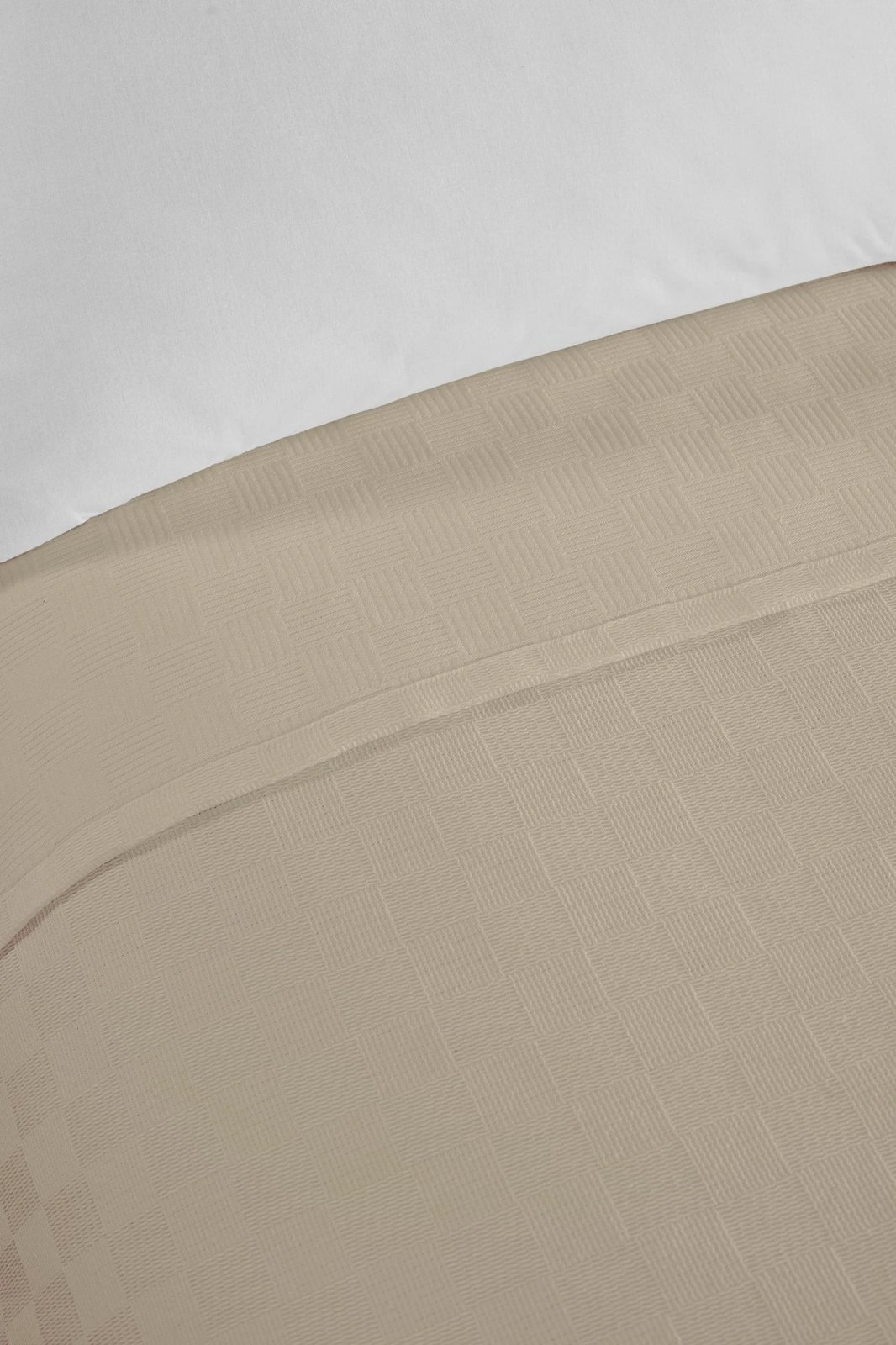 Çarçaf Double Pique, ngjyrë bezhë, 200x200cm