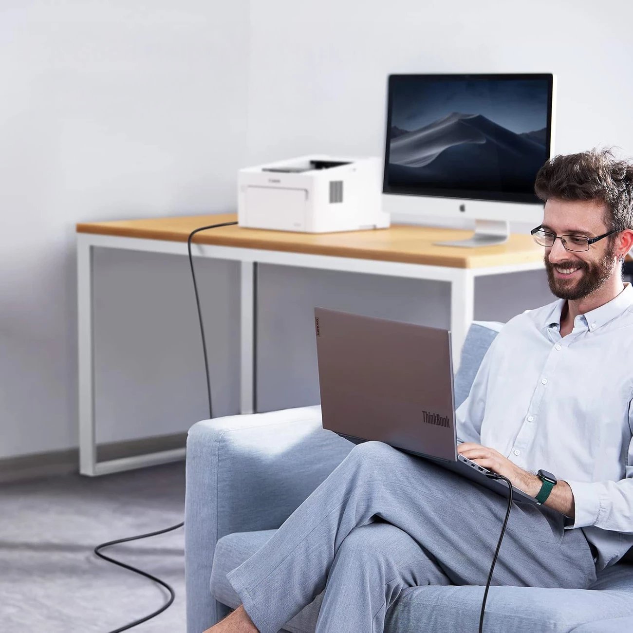 Kabel USB-B në USB-A Wozinsky WKDDY3S 2 m USB 2.0 480 Mb/s, e zezë