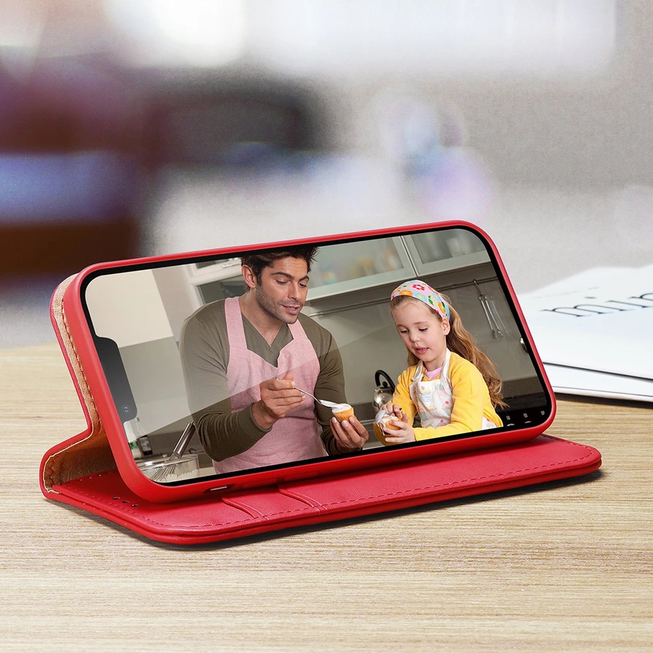 Mbështjellës Dux Ducis Hivo për iPhone 14 Plus, lëkurë natyrale, me xhepa për kartela dhe para, i zi Mbështjellës Dux Ducis Hivo për iPhone 14 Plus, lëkurë natyrale, me xhepa për kartela dhe para, i zi