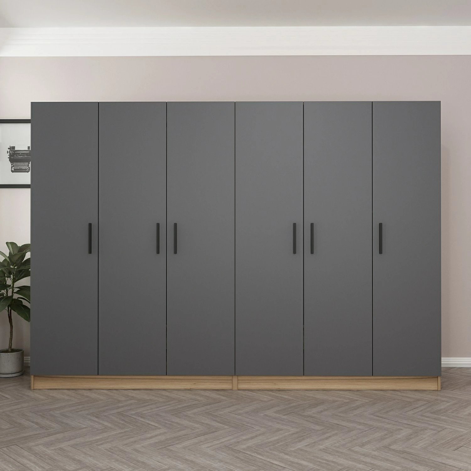 Dollap Skye Decor, ngjyrë antracit, Kale - 7511