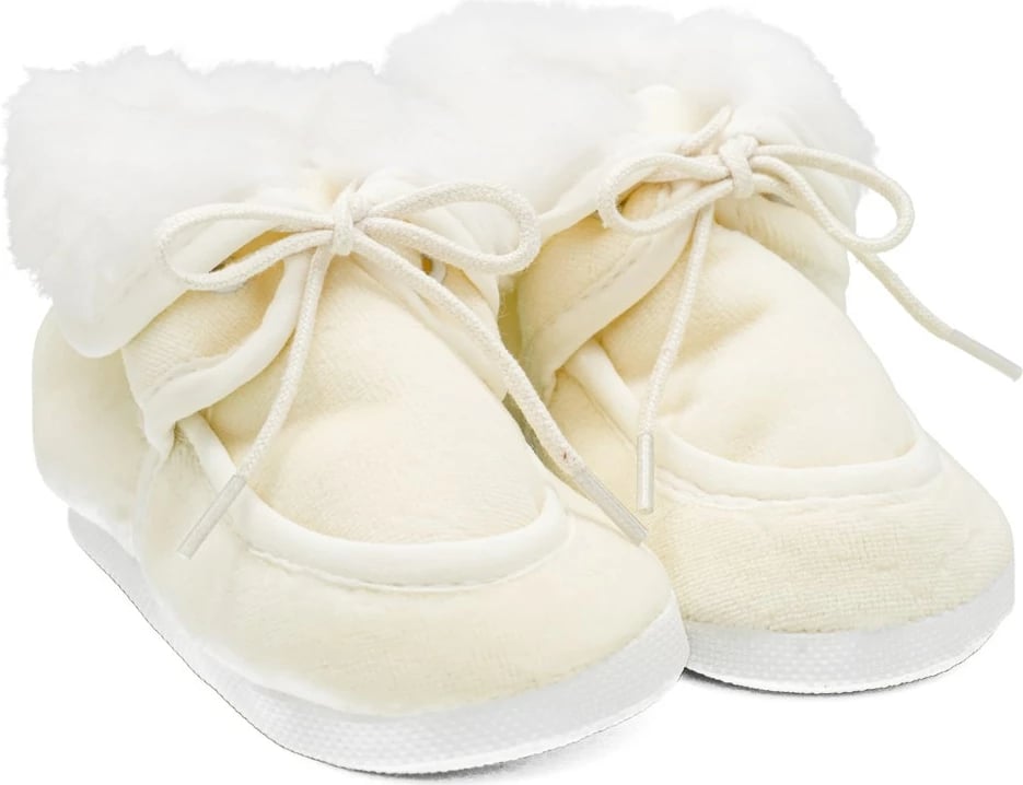 Papuqe dimri për bebe, NEW BABY, 0-3 muaj, shollë e hollë sintetike BPA-free, veshje fleece, bezhë