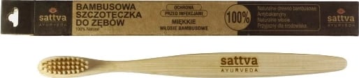 Furçë dhëmbësh Sattva Bamboo, 1 copë