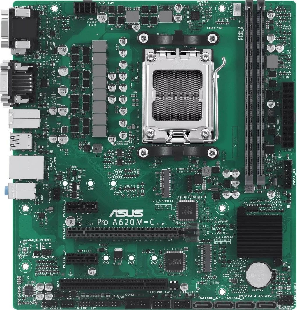 Pllakë amë Asus PRO A620M-C-CSM, Socket AM5, Micro-ATX