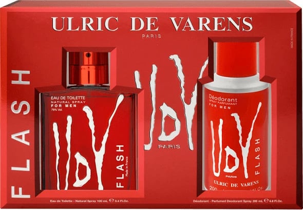 Set Eau de Toilette dhe Deodorant për meshkuj Ulric De Varens Flash 100ml