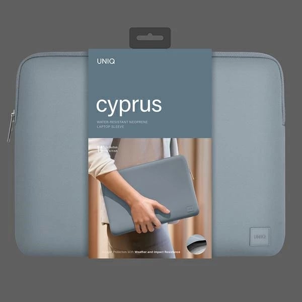 Mbështjellës laptopi, UNIQ, Cyprus Uni000679-0, 14", neopren, blu e çelët