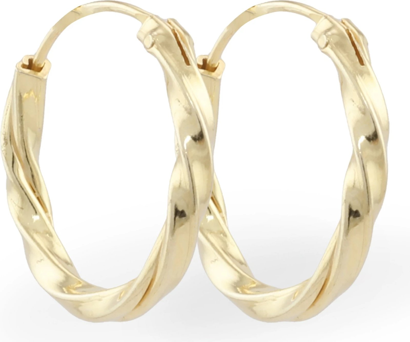 Vathë rrethor prej argjendi, ngjyrë ari, Jumeon, 10575G, 16mm