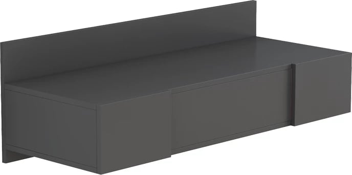 Tavolinë për grim me pasqyrë, ngjyrë gri, 100x39.1x33cm