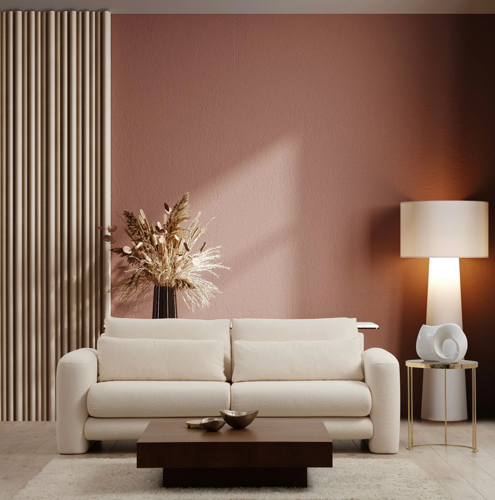 Divan treshe Atelier del Sofa, ngjyrë krem, Lily