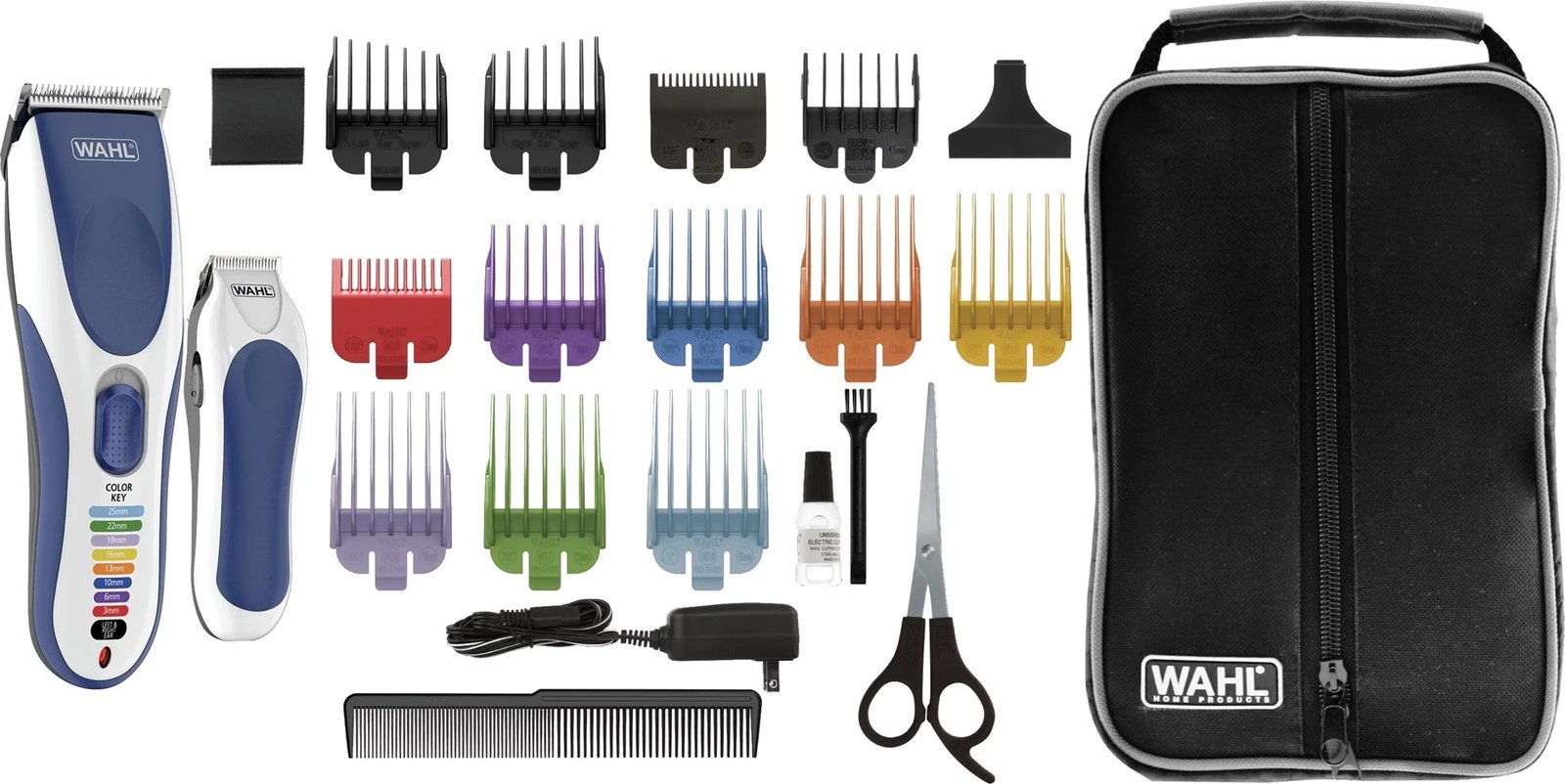 Makine qethëse Wahl 09649-916, Blu, Bardhë