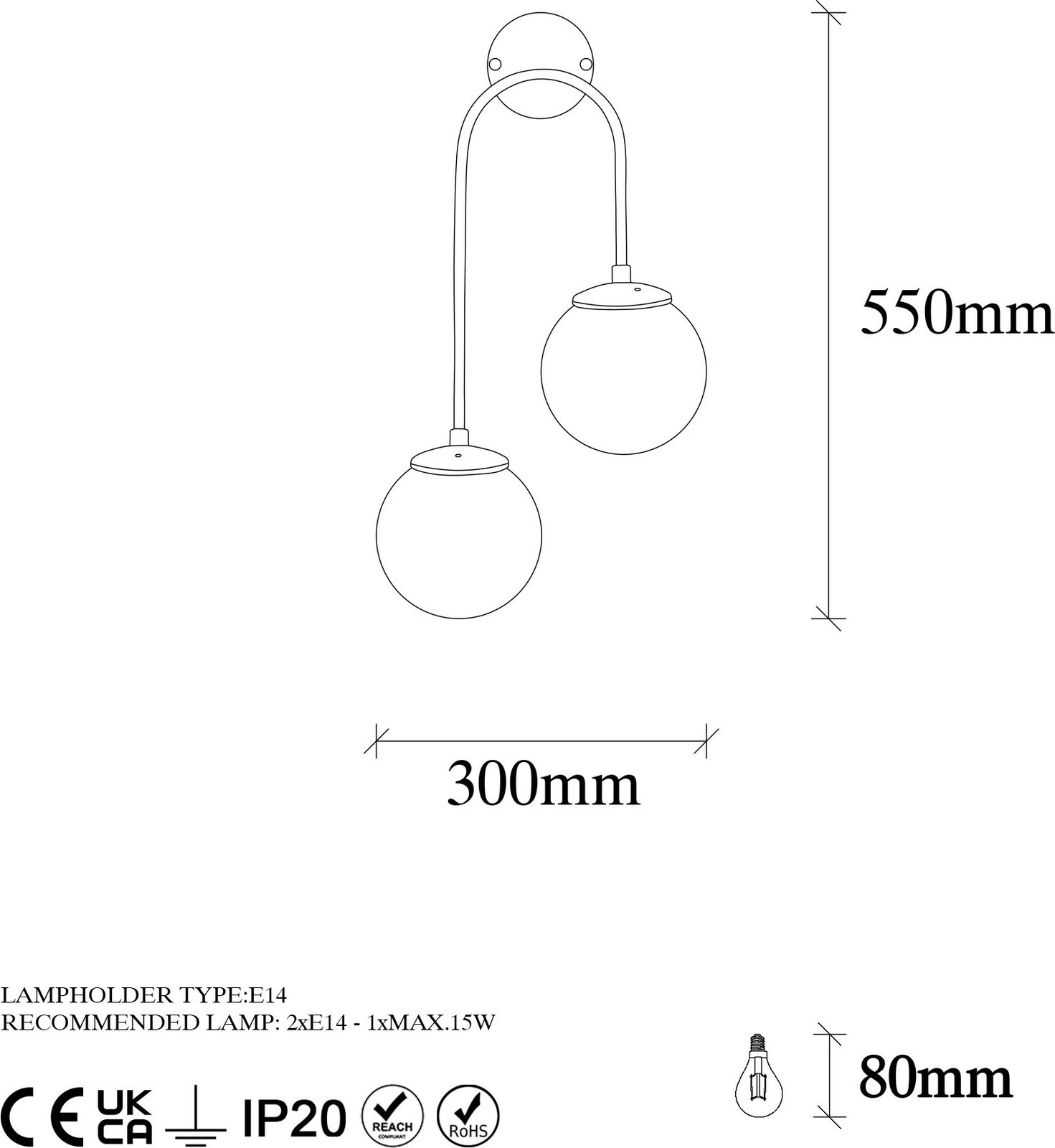Llambë muri Opviq, Jewel - 10580, ngjyrë ari shkëlqyeshëm