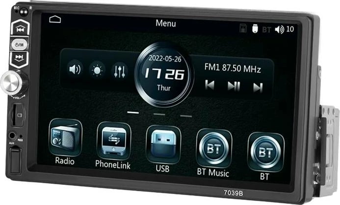 Monitor veture Podofo A3061, 7.0", Carplay & Android Auto, Bluetooth 5.1, Ekran HD