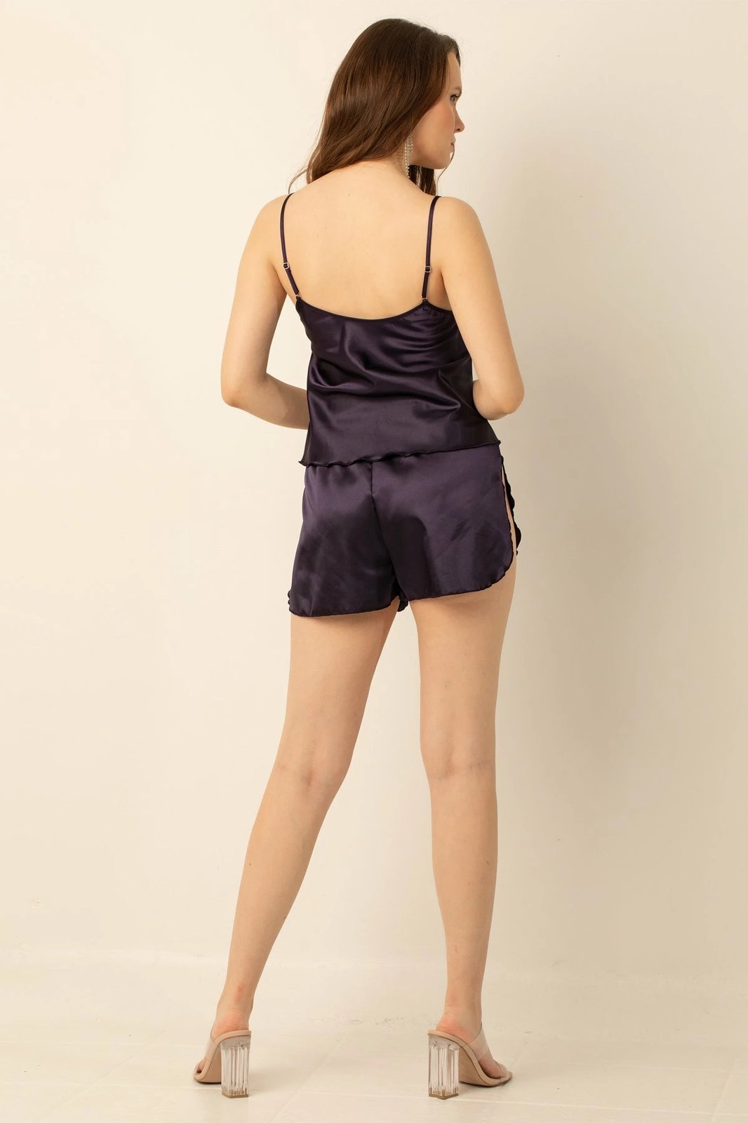 Këmishë nate Jumeon, ngjyrë vjollcë e errët, 002-001043