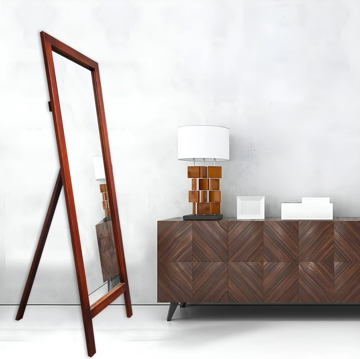 Pasqyrë Cheval, ngjyrë kanelle, Hanah Home