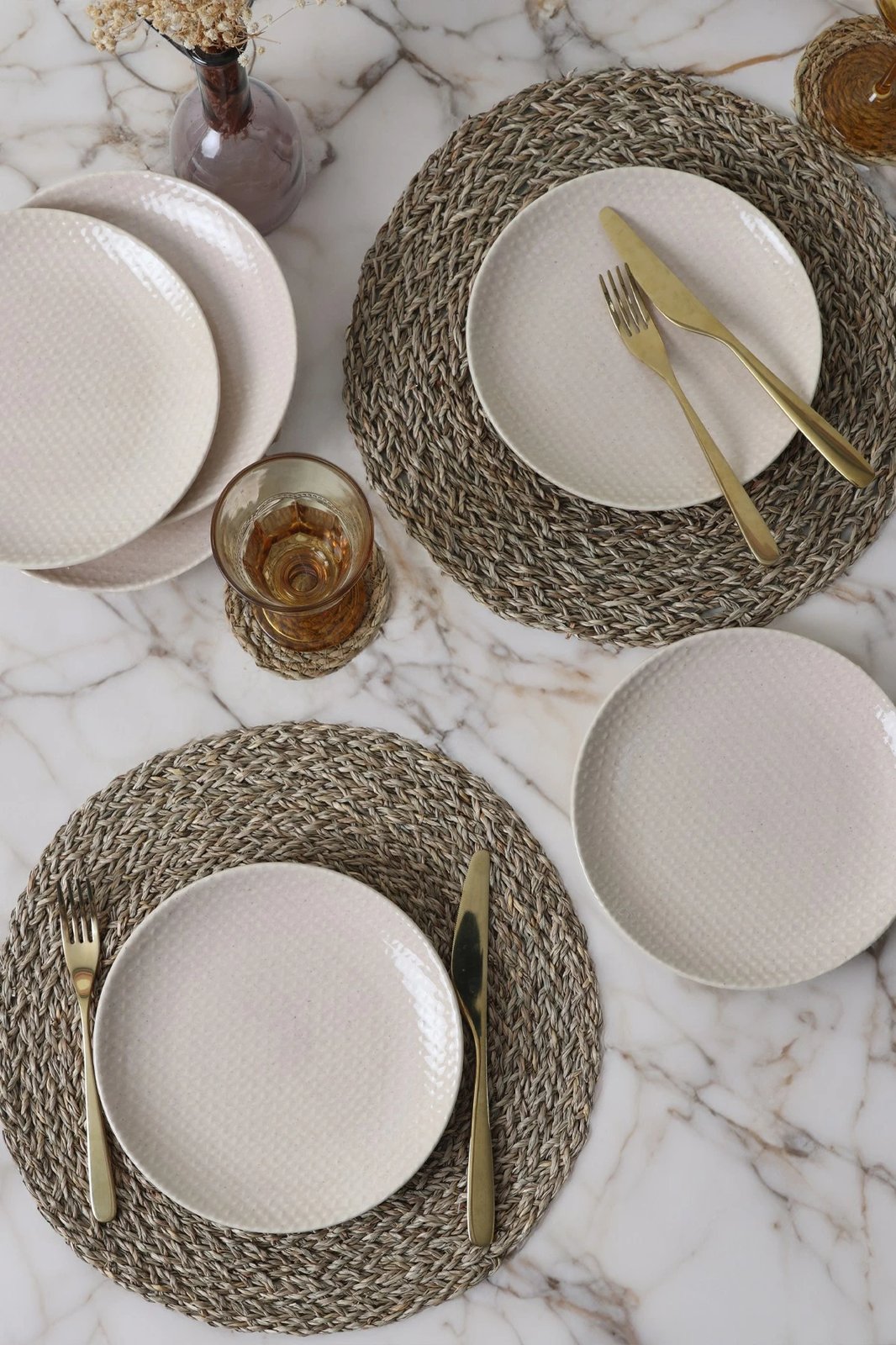 Set pjatash për ëmbëlsira, krem, Hermia Concept, 6 copë, X00018989