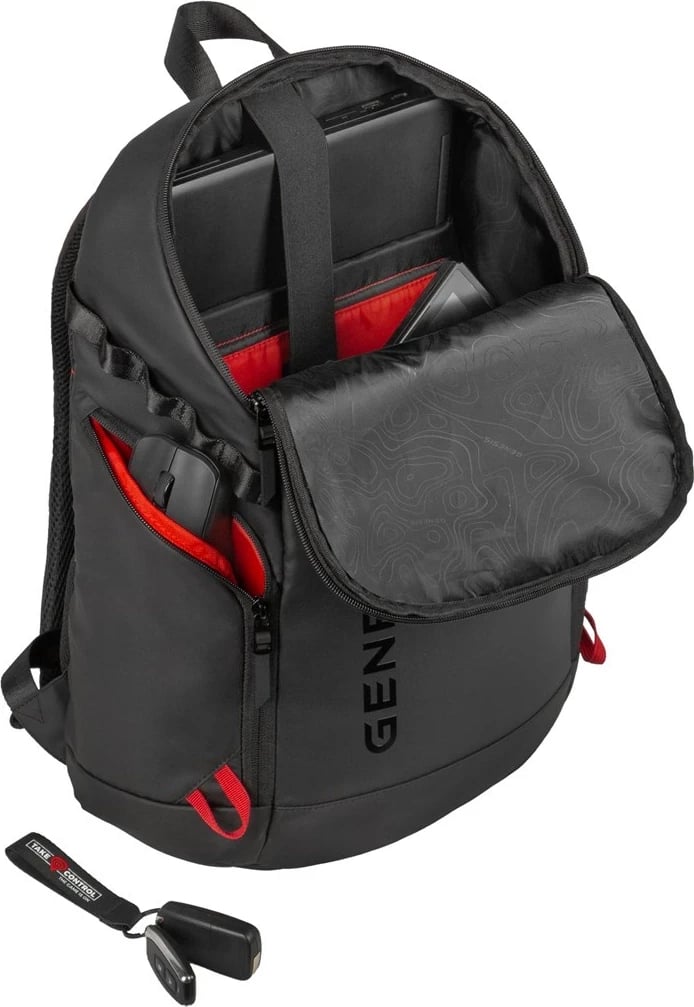 Çantë shpine GENESIS Pallad 420, 15.6", poliester, e zezë