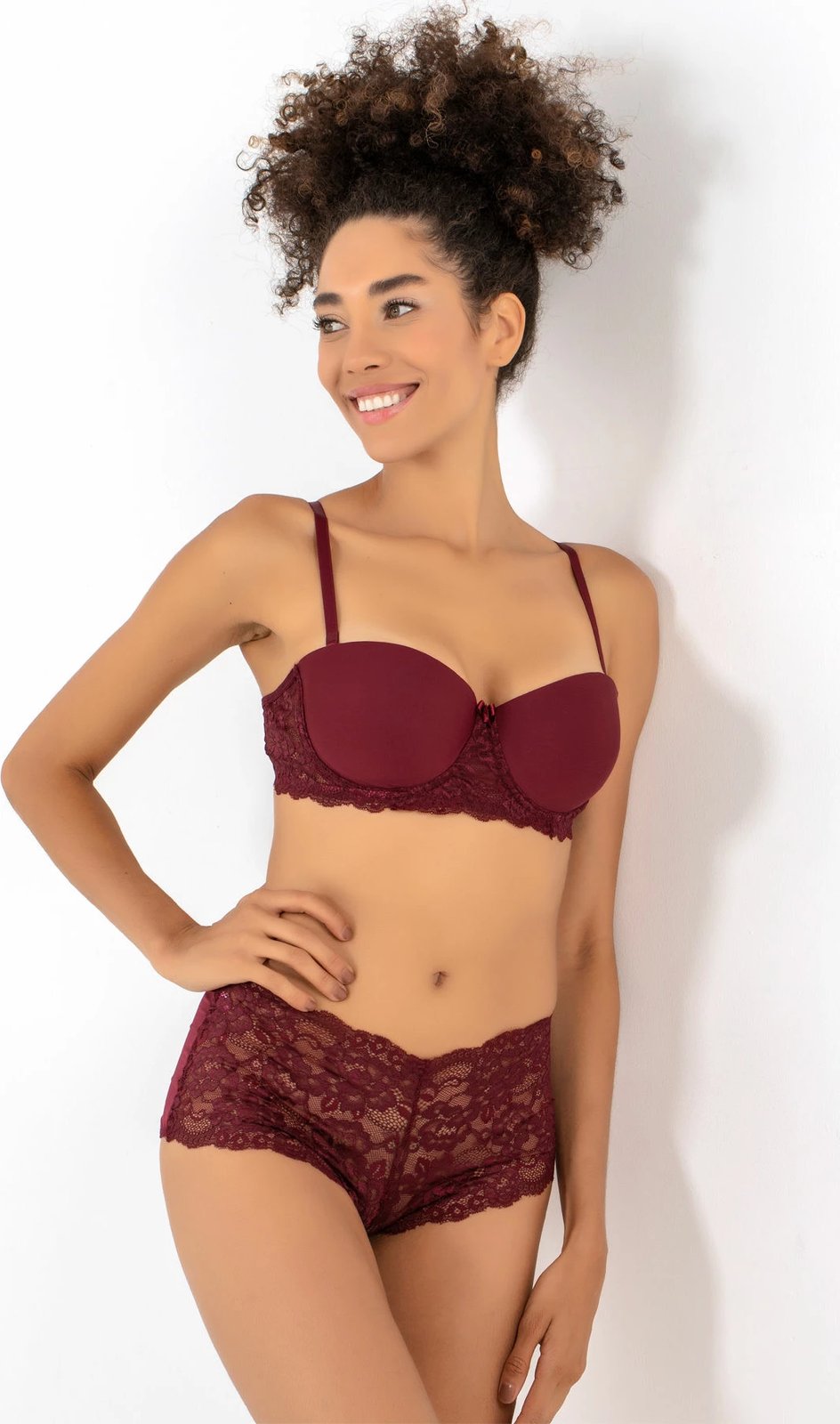 Set reçipetash dhe mbathjesh Jumeon, ngjyrë e kuqe e errët, 148-007045