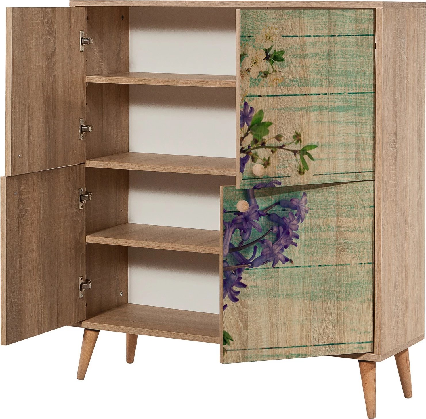 Dollap multifunksional Hanah Home, Multilux - 727, ngjyrë lisi Sonoma