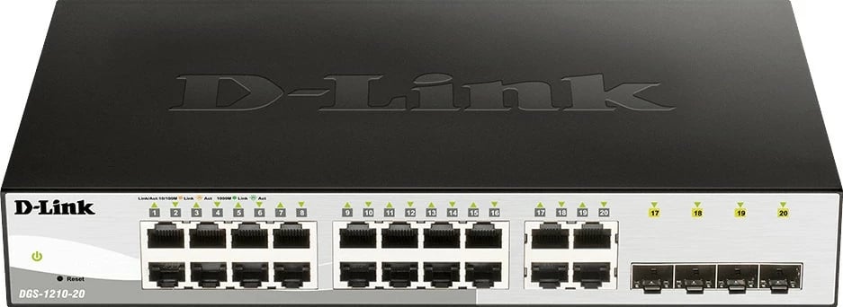 Switch D-Link DGS-1210-20, 20 porte, i zi
