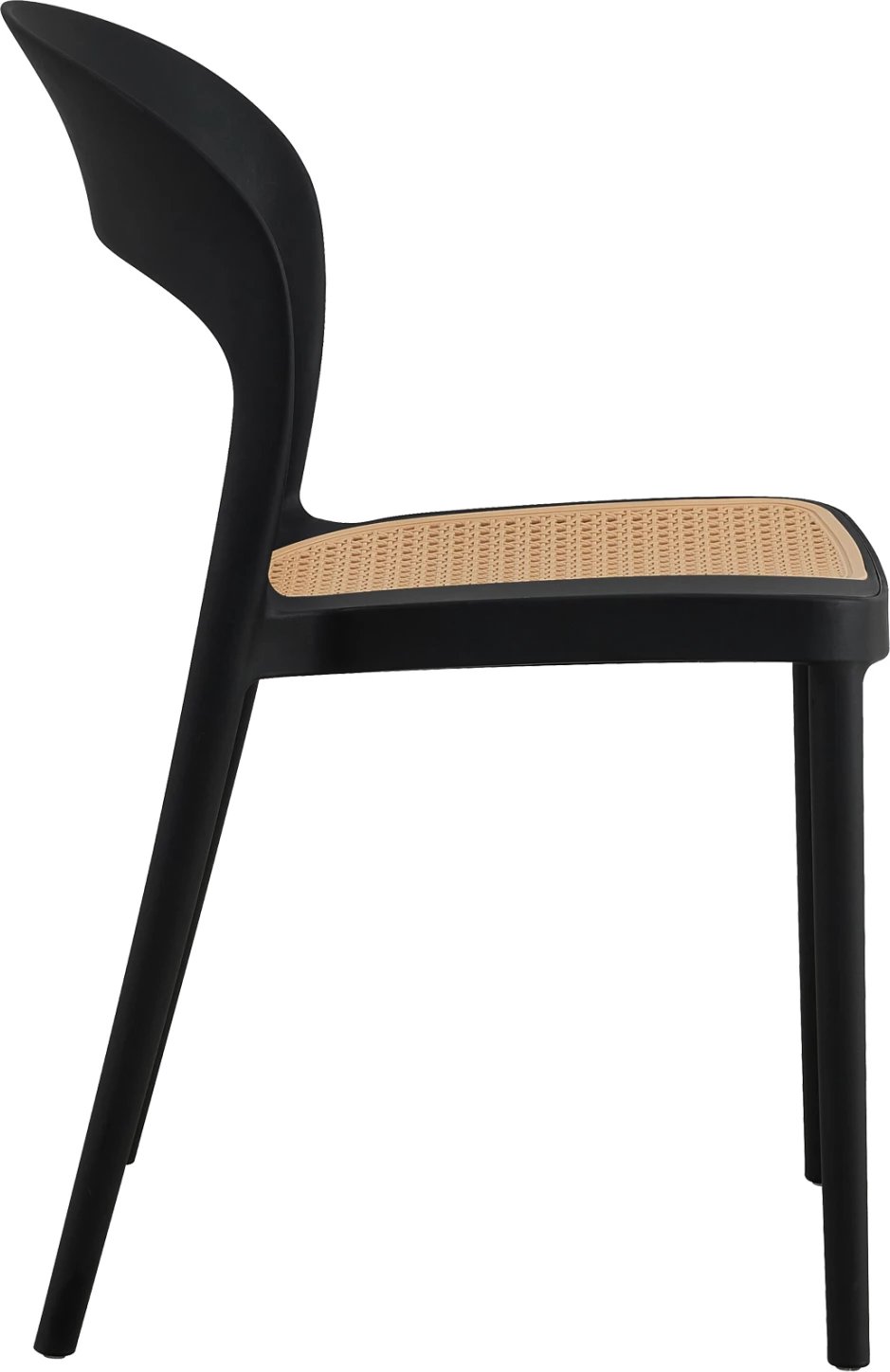 Karrige polipropileni CLEO FH5936.02, e zezë-bezhë, 41x53x81H cm