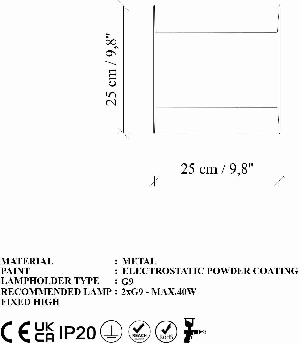 Llambë muri Opviq, Bera - 15301, ngjyrë e zezë Llambë muri Opviq, Bera - 15301, ngjyrë e zezë