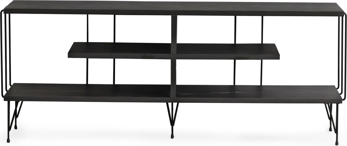 Komodë për TV Hanah Home, Eze, ngjyrë kafe e errët