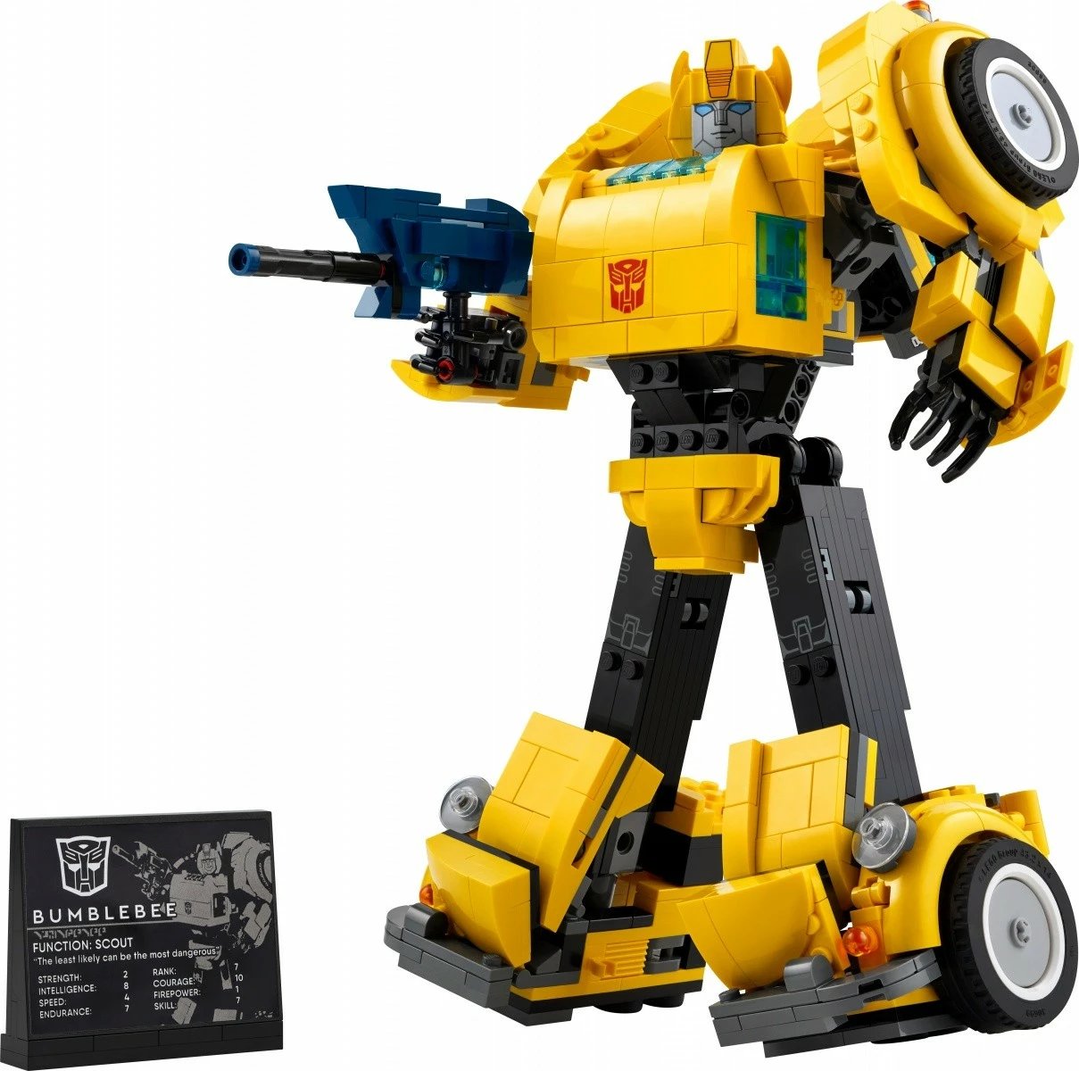 Set ndërtimi LEGO Icons Transformers Bumblebee 10338, 950 pjesë, e verdhë