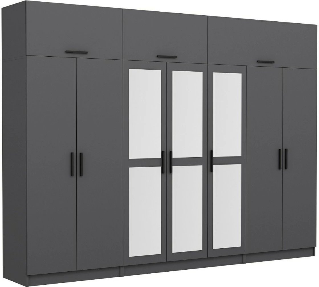 Dollap i madh, ngjyrë antracit, Skye Decor, 5281