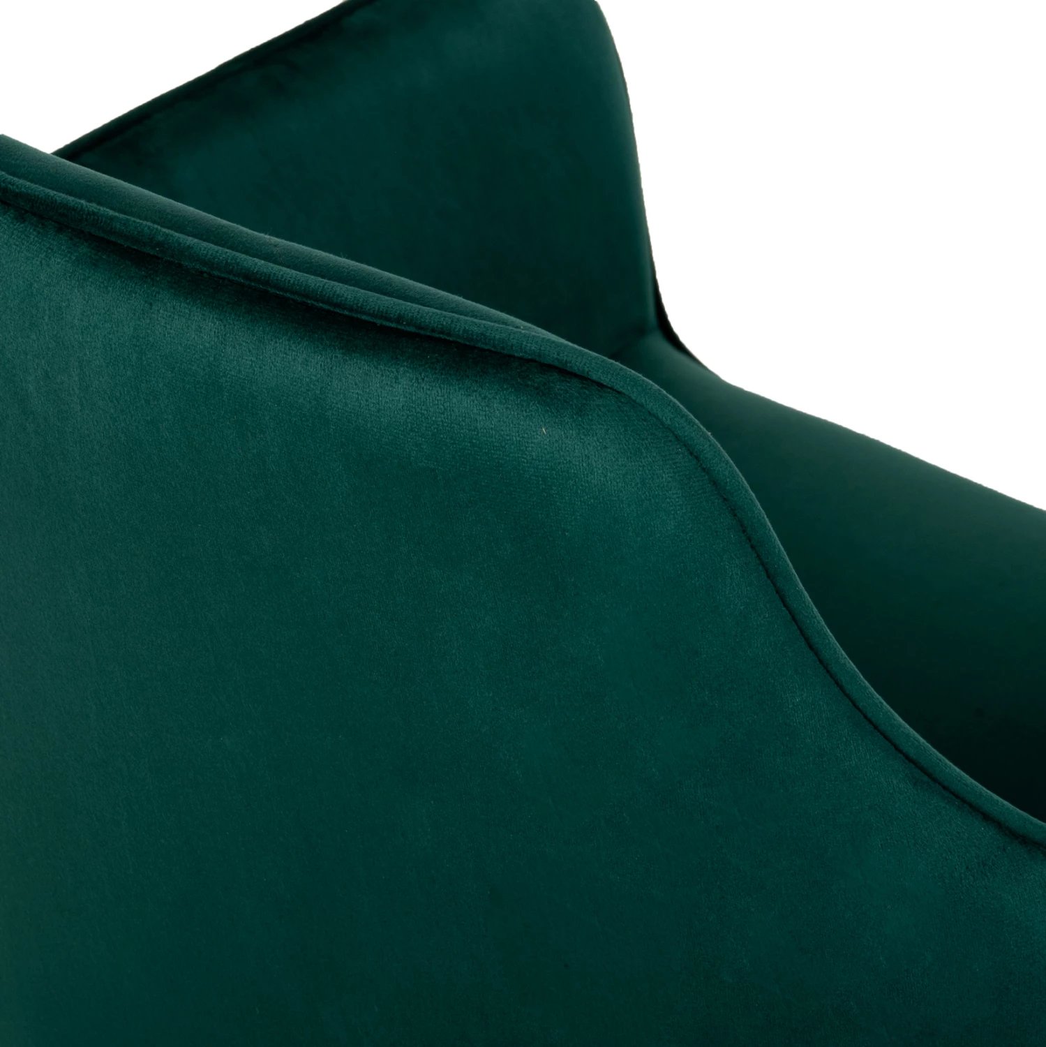 Karrige Latrell, ngjyrë selvi, kadife, këmbë metalike të zeza, 55x57x84H cm., set prej 2 copë