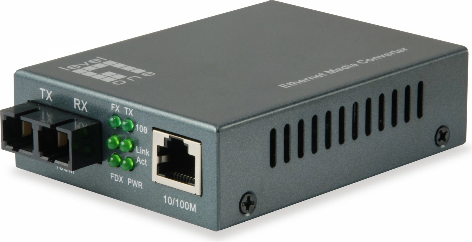 Konvertues media LevelOne RJ45 në SC, Ethernet i Shpejtë, Single-Mode, 40km