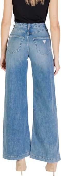 Jeans Guess femra, ngjyrë e kaltër e çelët