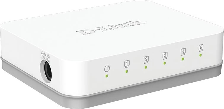 Switch D-Link GO-SW-5G, 5 porta, Gigabit Ethernet, Bardhë