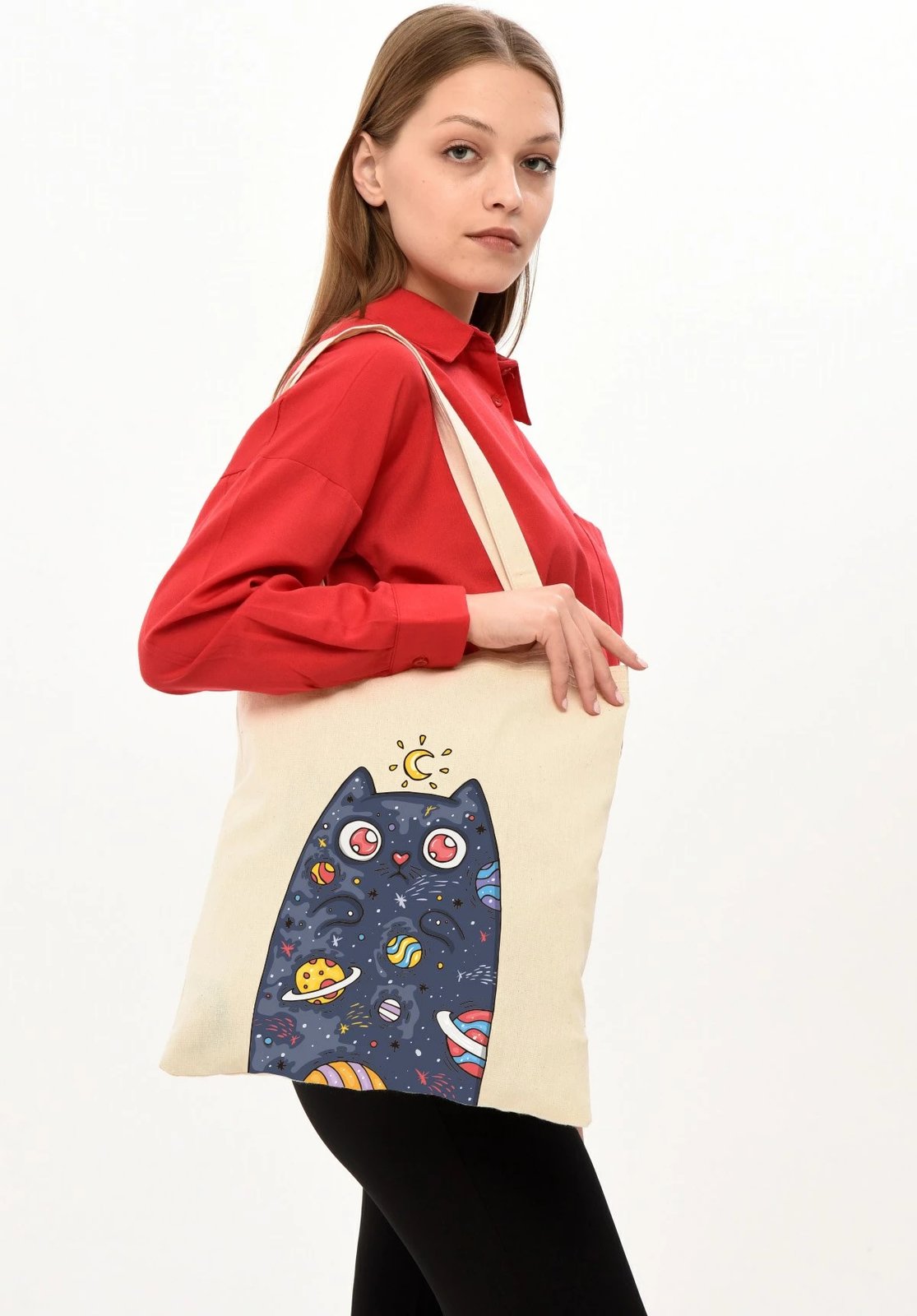 Çantë Tote Zoozie Bags, krem, 35x40cm, 0314