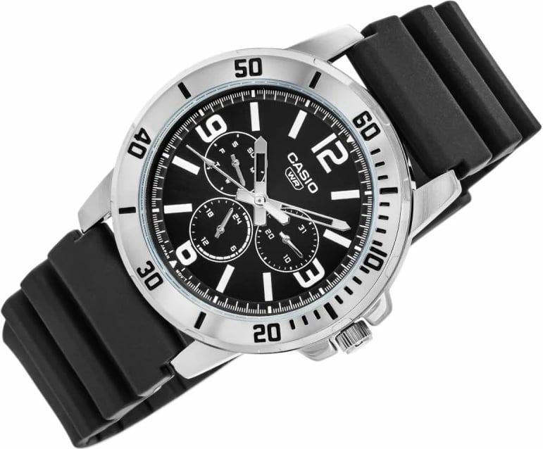 Orë dore për meshkuj CASIO, e zezë