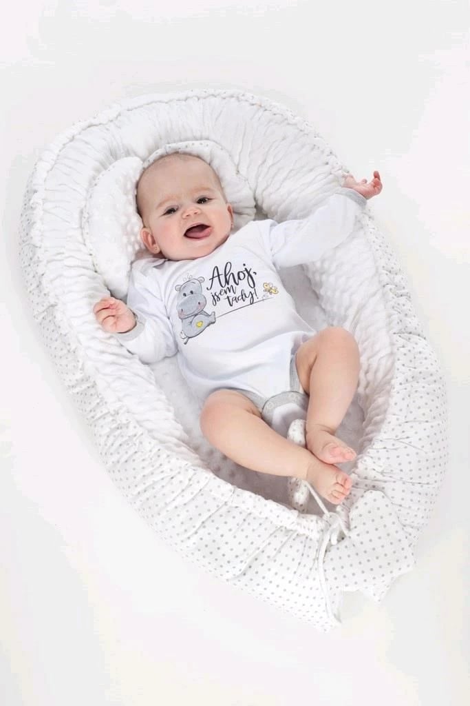 Fole bebeje, NEW BABY, Minky, 55x75 cm (brendshme 35x59), pambuk + minky poliester, rozë, set me jastëk dhe batanije