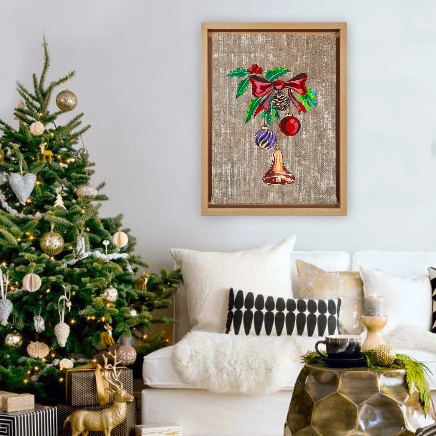 Pikturë dekorative në kanavacë me kornizë, shumëngjyrëshe, NLJ200749_4666