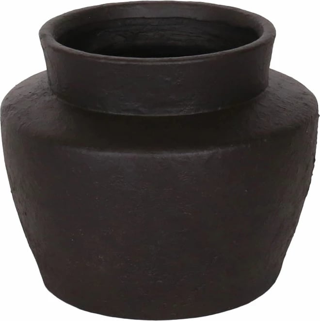 Vazo ARDINE, MgO, e zezë, 40x40x33cm