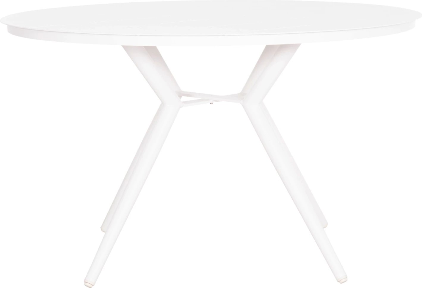 Tavolinë e jashtme e rrumbullakët, alumini i bardhë, FH6290.02, Φ126Χ74Hcm