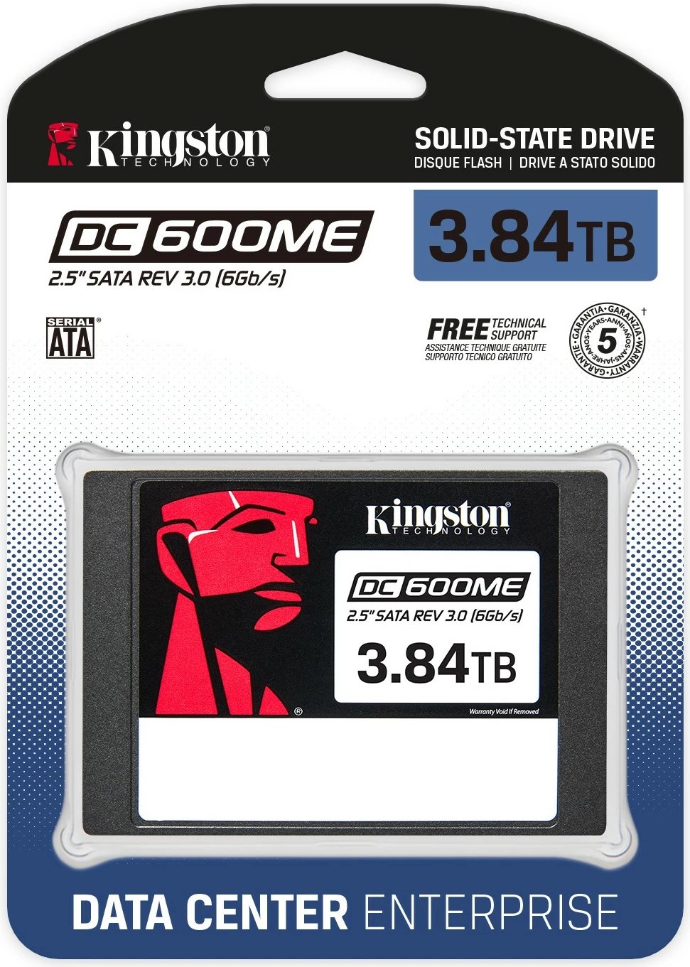 SSD Kingston DC600ME 3.84TB, 2.5", SATA III, për serverë