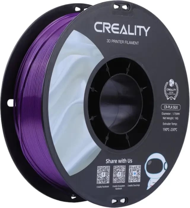 Filament 3D Creality CR-Silk PLA, 1.75 mm, 1 kg, e purpurt