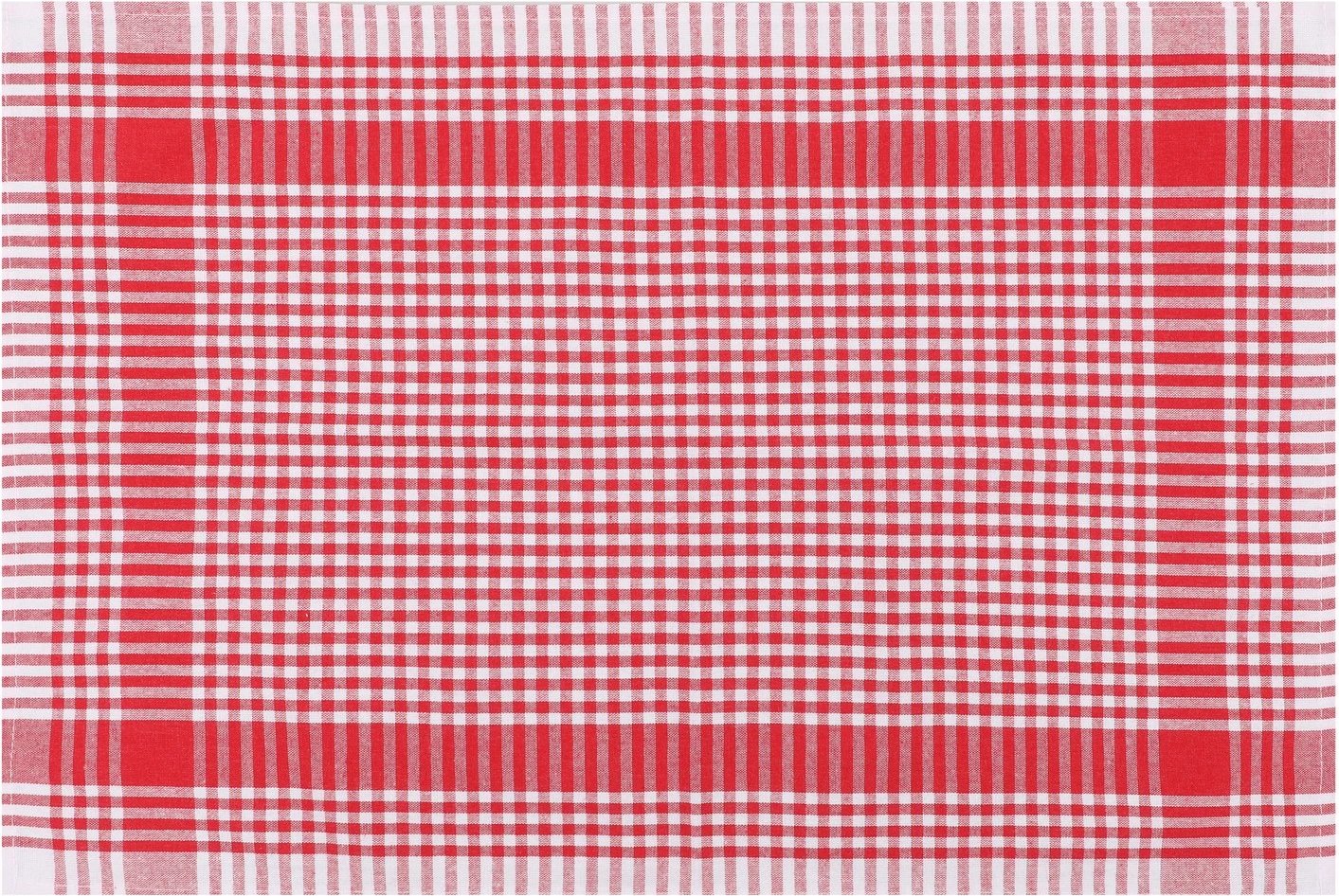 Set peshqirësh për larje (10 copë), pötikareli, e kuqe