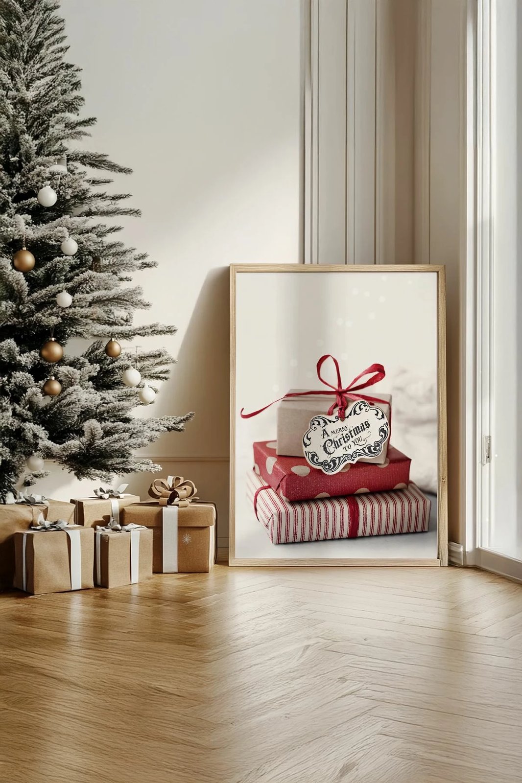 Pikturë dekorative me kornizë, Wallity, Nwyearsngmdl70, shumëngjyrëshe, 33x48cm