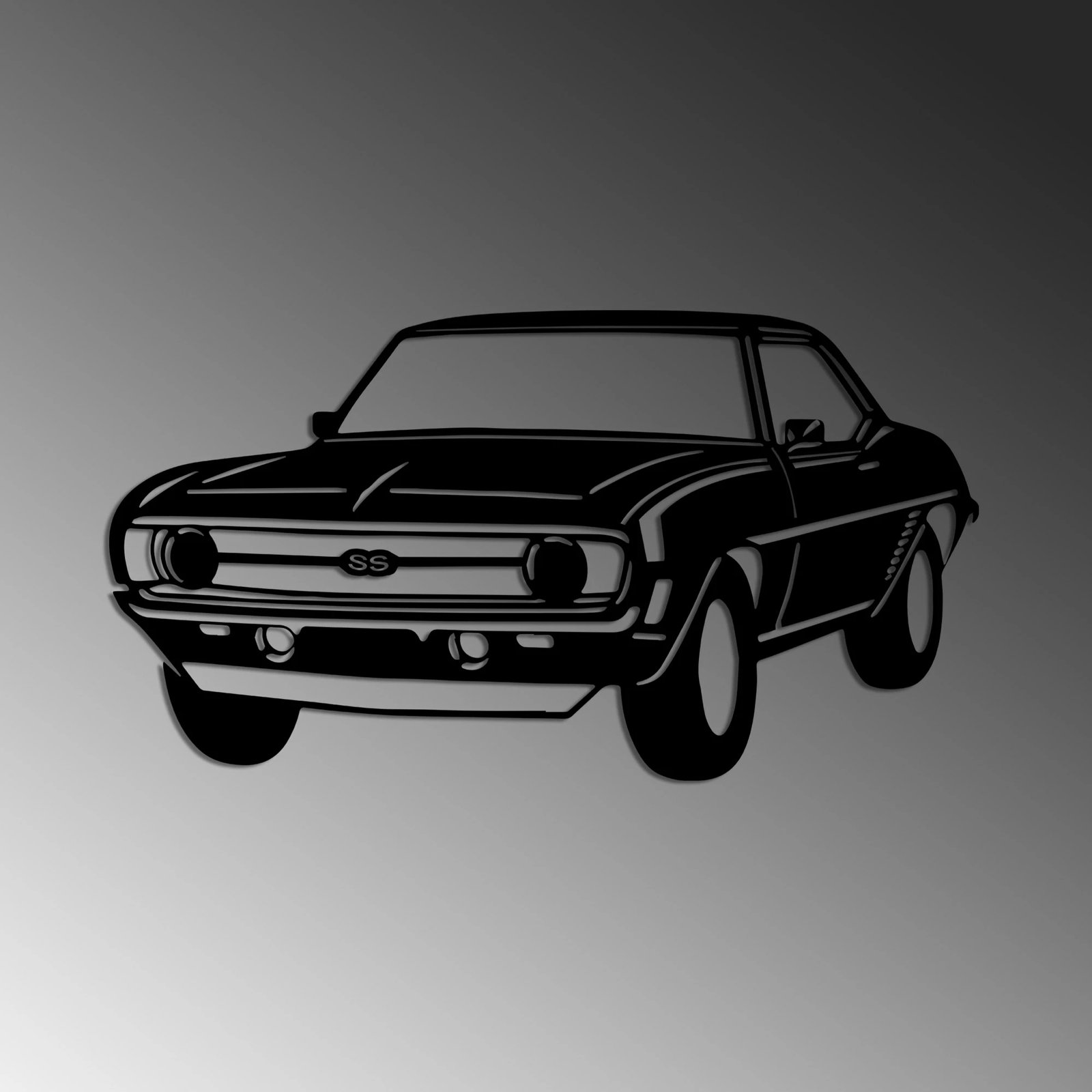 Aksesor dekorativ metalik për mur, Wallity, Chevrolet Camaro SS