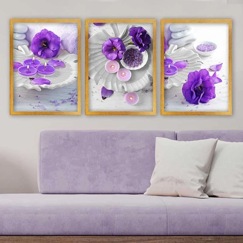 Pikturë dekorative me kornizë (3 copë), Wallity, 3AC_85309030_3545