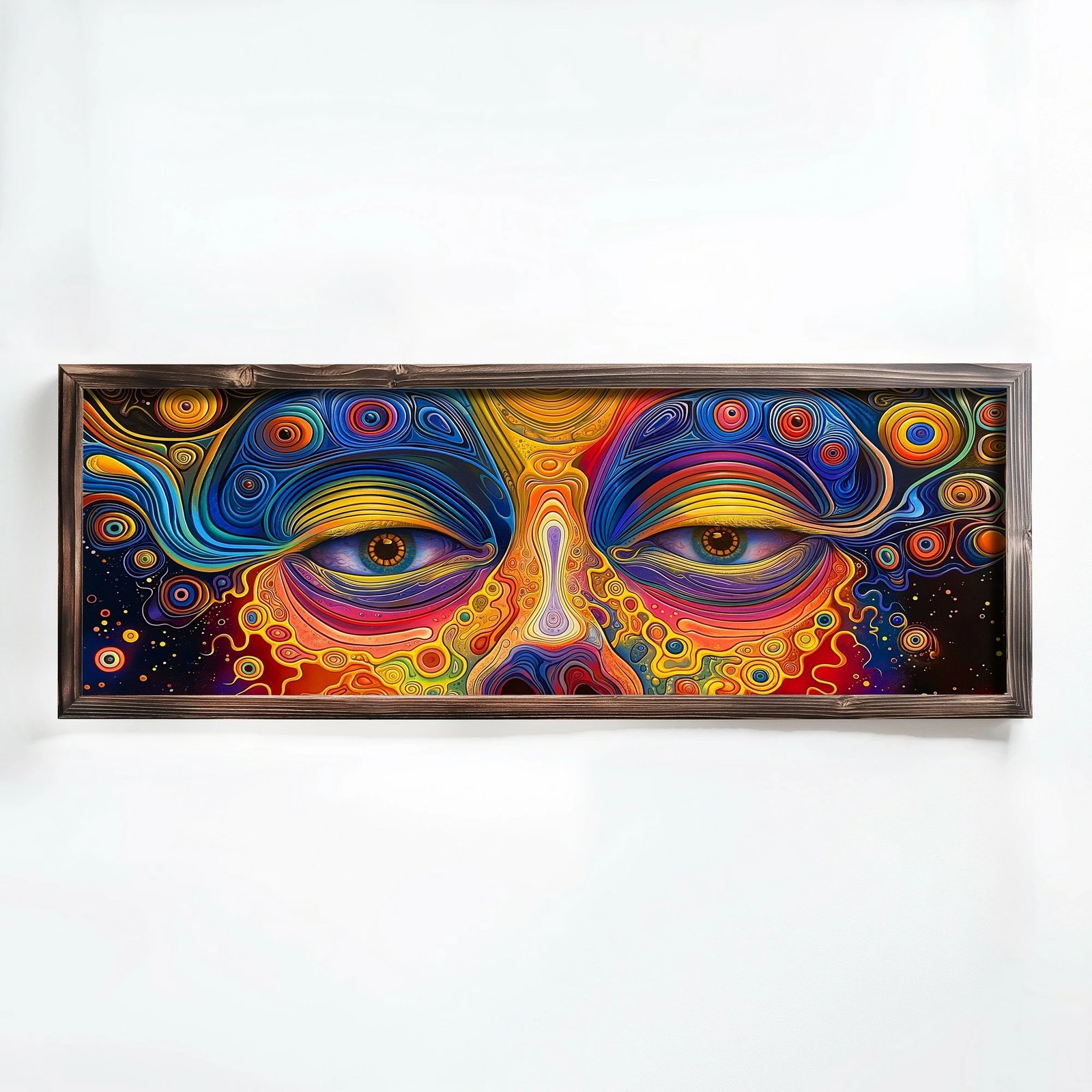 Pikturë dekorative me kornizë MDF, shumëngjyrëshe, Wallity, EMR050