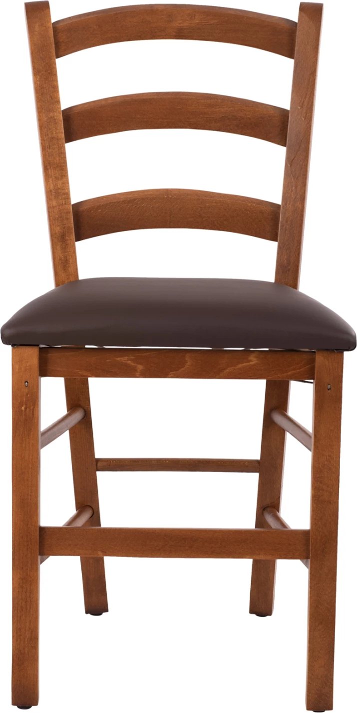 Karrige ngjyrë arre Paros FH5584 me ulëse kafe PU 43x40x88 cm