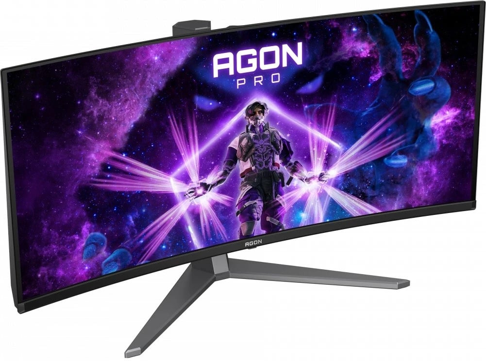 Monitor gaming AOC AG346UCD, 34 inç, QD-OLED, 175Hz, 3440x1440, i zi/gri